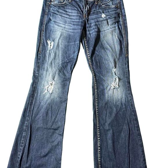 VINTAGE SILVER JEANS “EDEN” 30x33 // Y2K FLARE - Picture 9 of 9